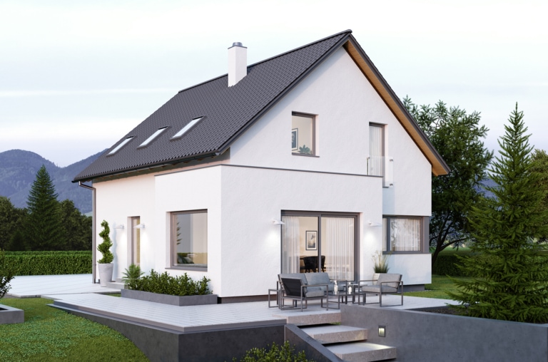 Modernes Einfamilienhaus ELK EH 135 mit Satteldach