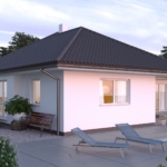 Bungalow mit Putz