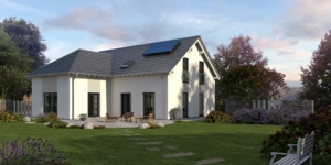Satteldachhaus mit Wintergarten