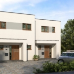 Kubushaus mit Garage