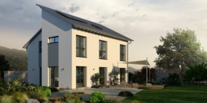 Pultdachhaus mit Dachterrasse