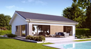 Bungalow mit Satteldach