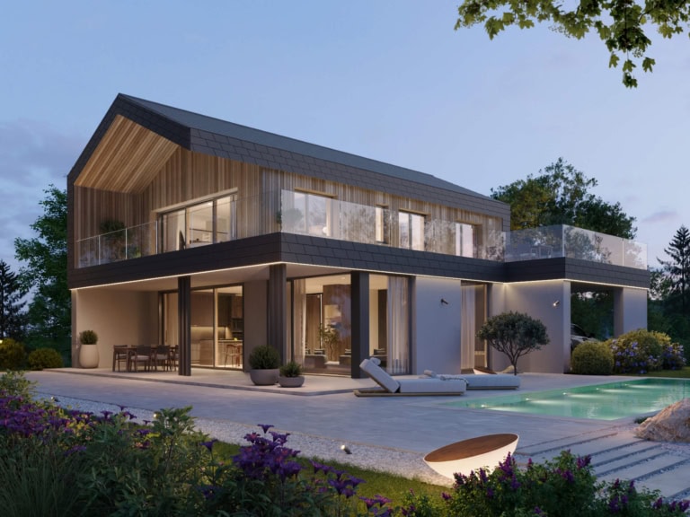 Modernes Haus Vision 178 mit Satteldach